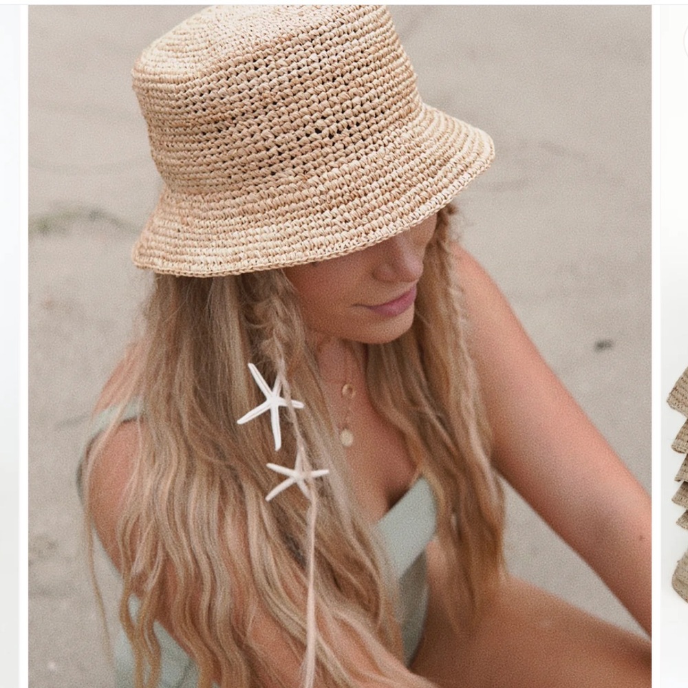 Straw bucket hat, sold out online!